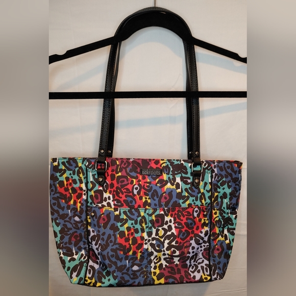 Sakroots Artist Circle Metro Tote Multi-Colored Leopard Style Print NWT - Picture 3 of 16